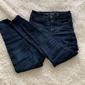 American Eagle Dark Wash Skinny Jeans Size 4